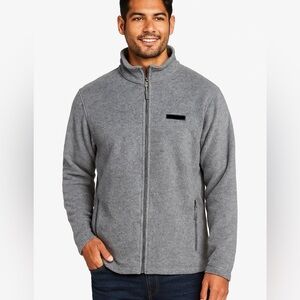 Columbia L Gray full zip Men’s fleece Outdoor Sweater